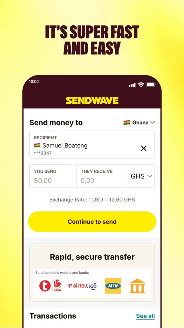 Sendwave: Send Money Abroad - Screen 3