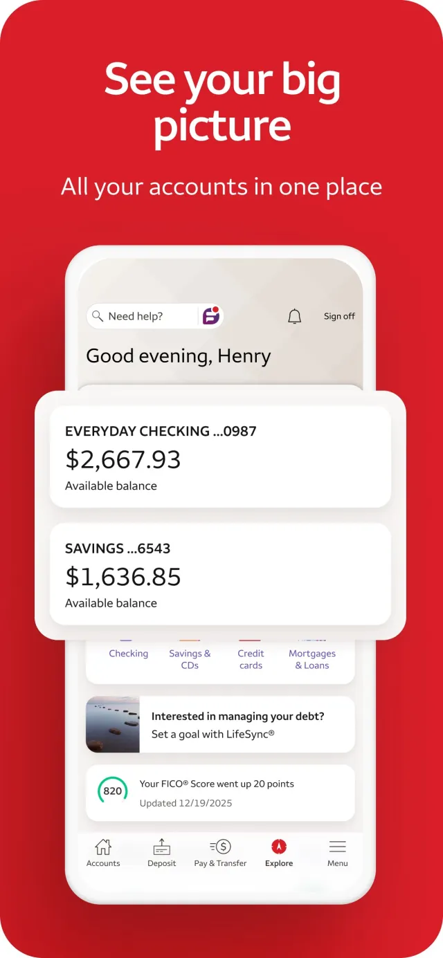 Wells Fargo Mobile® - Screen 2