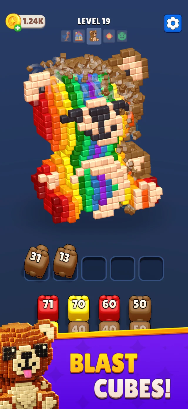 Cube Land Puzzle Game - Screen 1