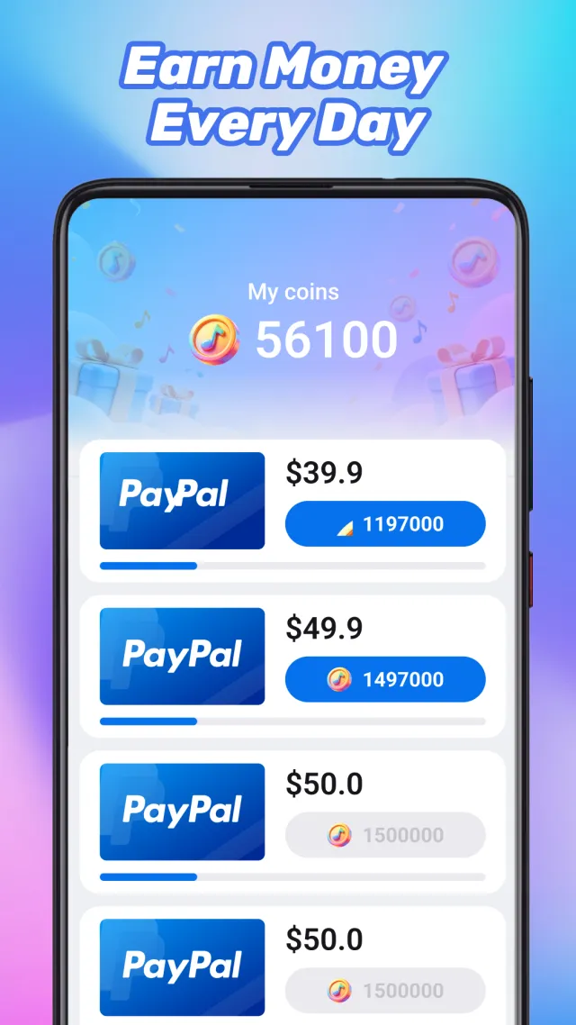 Happy Tunes - Earn & Play - Screen 2
