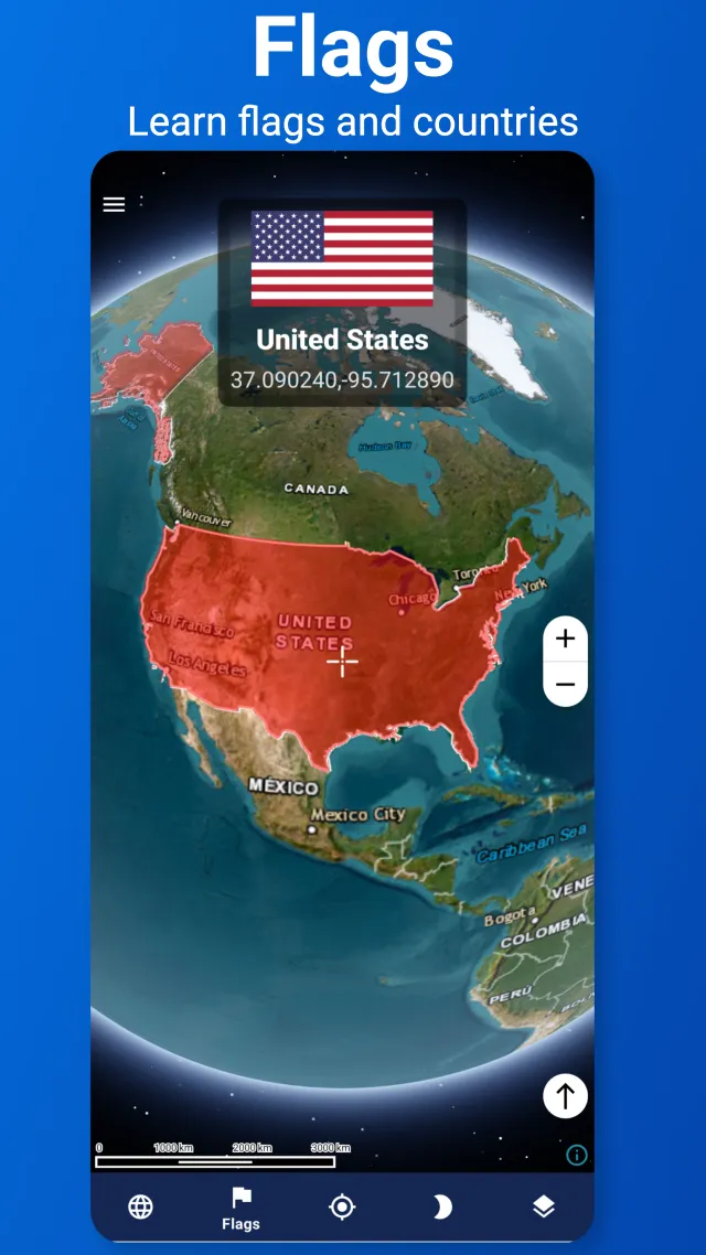 3D Earth Map - Satellite View - Screen 3