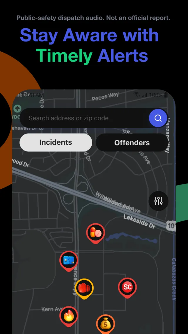 CrimeRadar: Dispatch Alerts - Screen 1