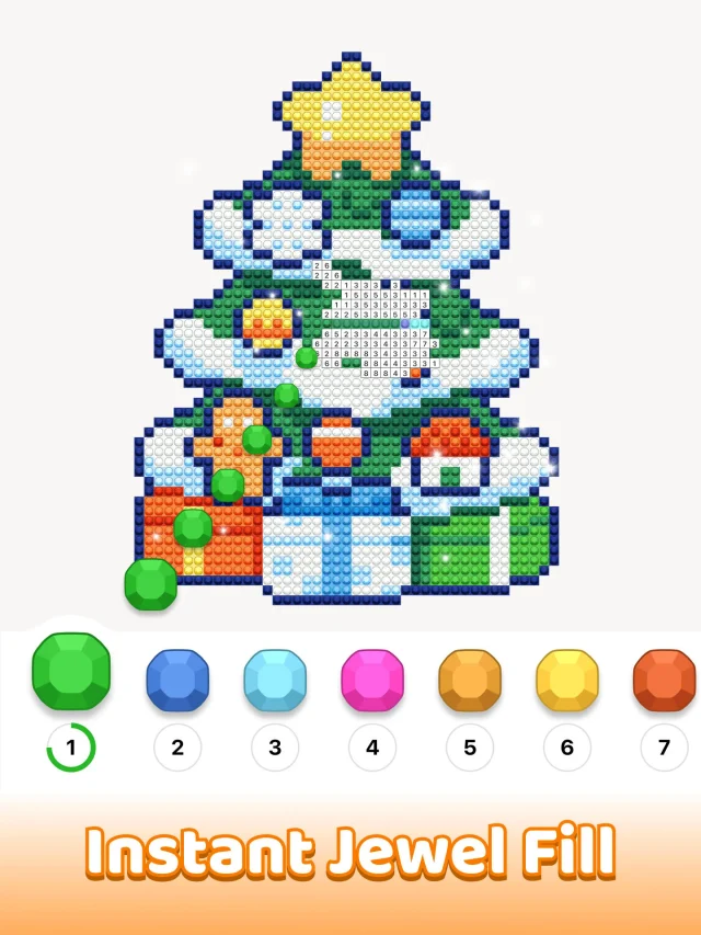 Jewelscapes: Color by Number - Screen 7