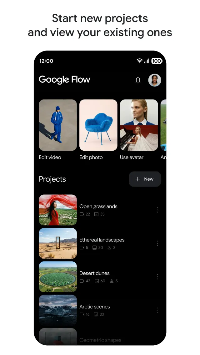 Google Flow - Screen 1