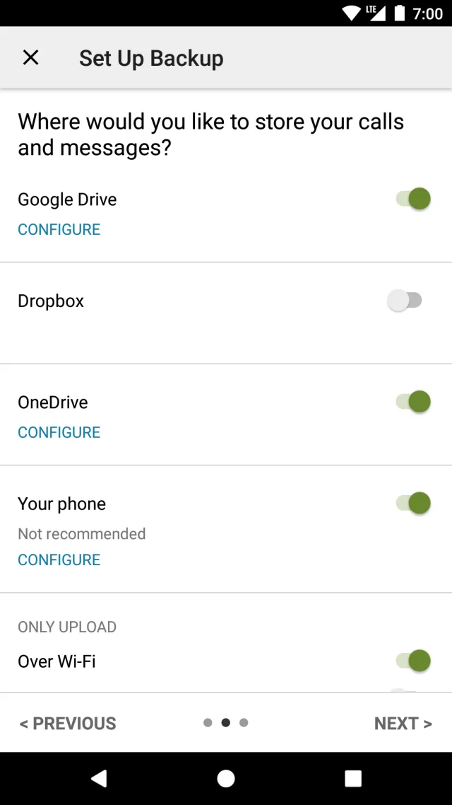 SMS Backup & Restore - Screen 5