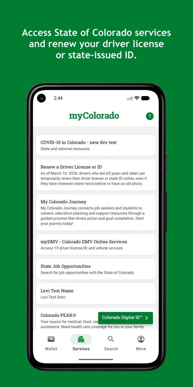 myColorado - Screen 4
