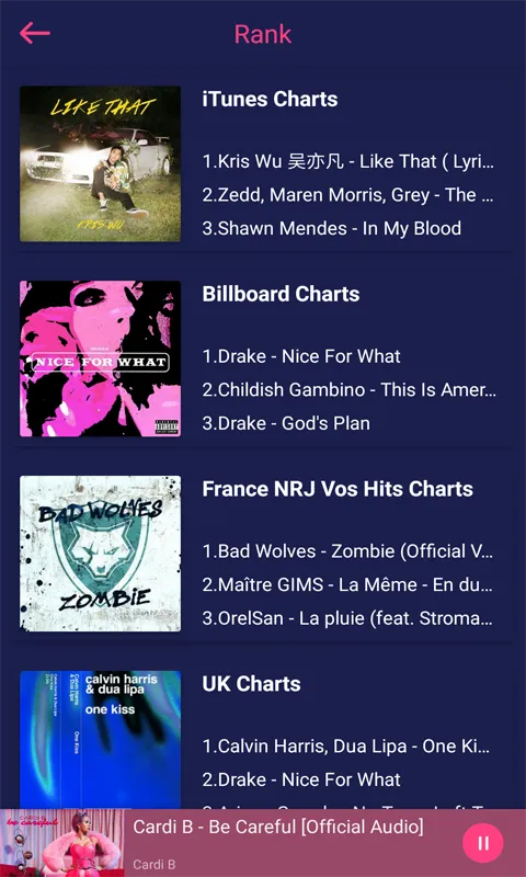 Free Music - listen to songs - Screen 5