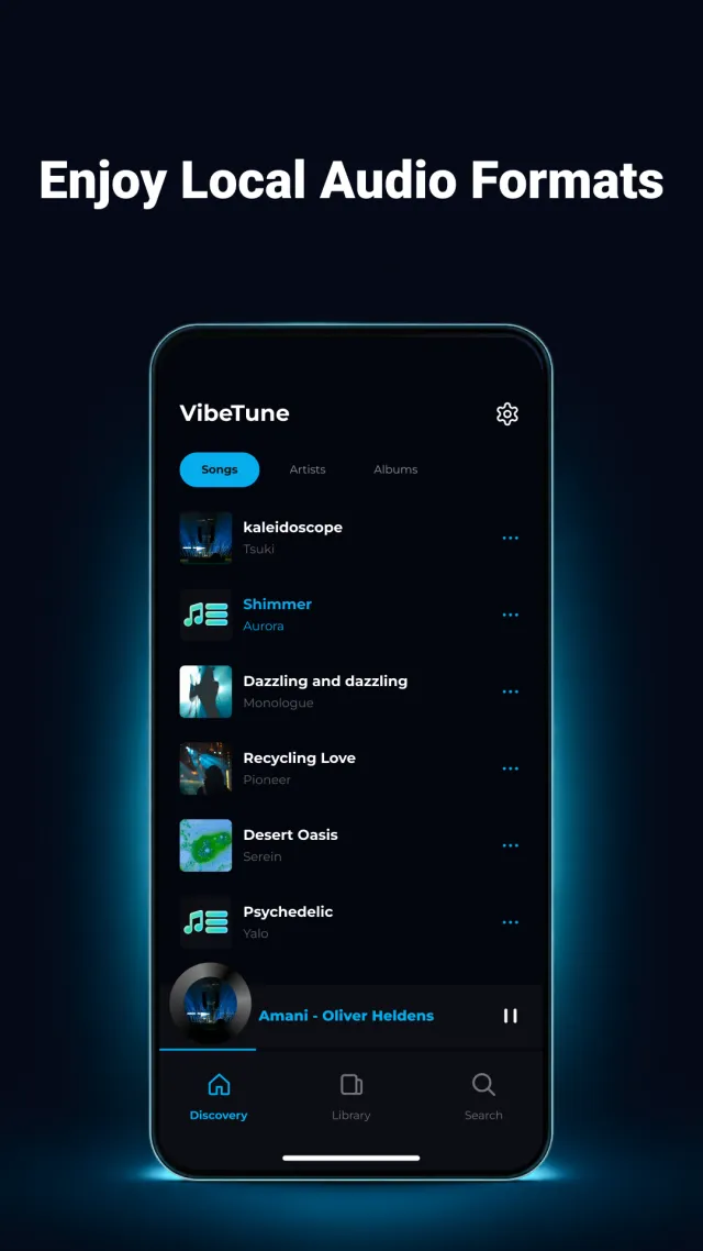 VibeTune - Offline Player - Screen 1