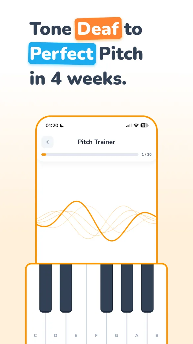 Pitch Trainer - Ear Training - Screen 1