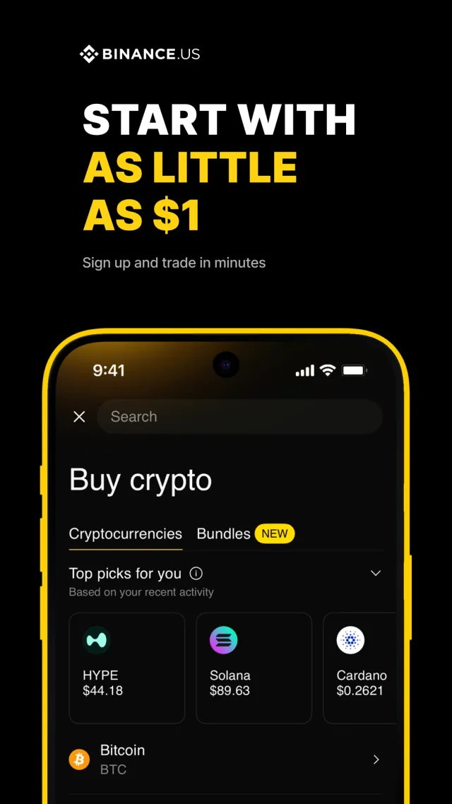 Binance.US: Buy BTC & Crypto - Screen 3