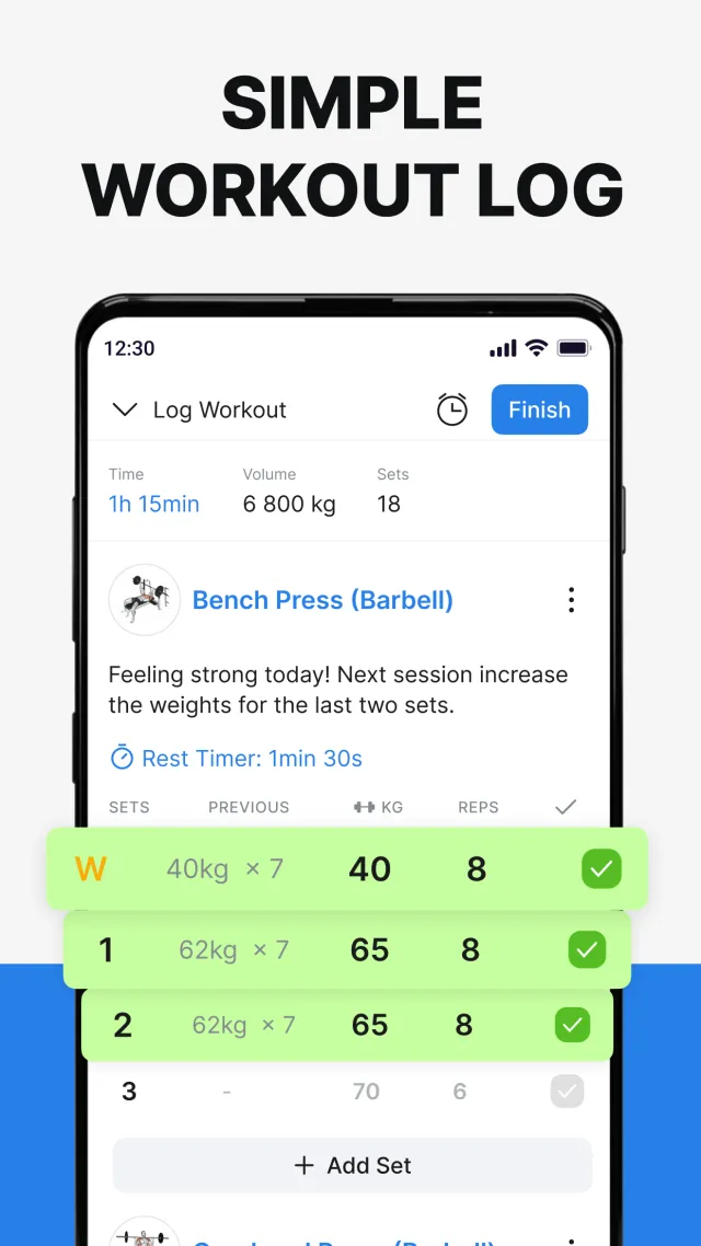 Hevy - Gym Log Workout Tracker - Screen 2