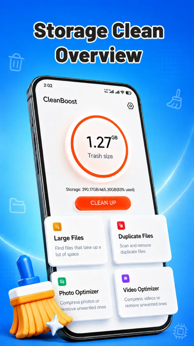 CleanSpark - Phone Cleaner - Screen 1