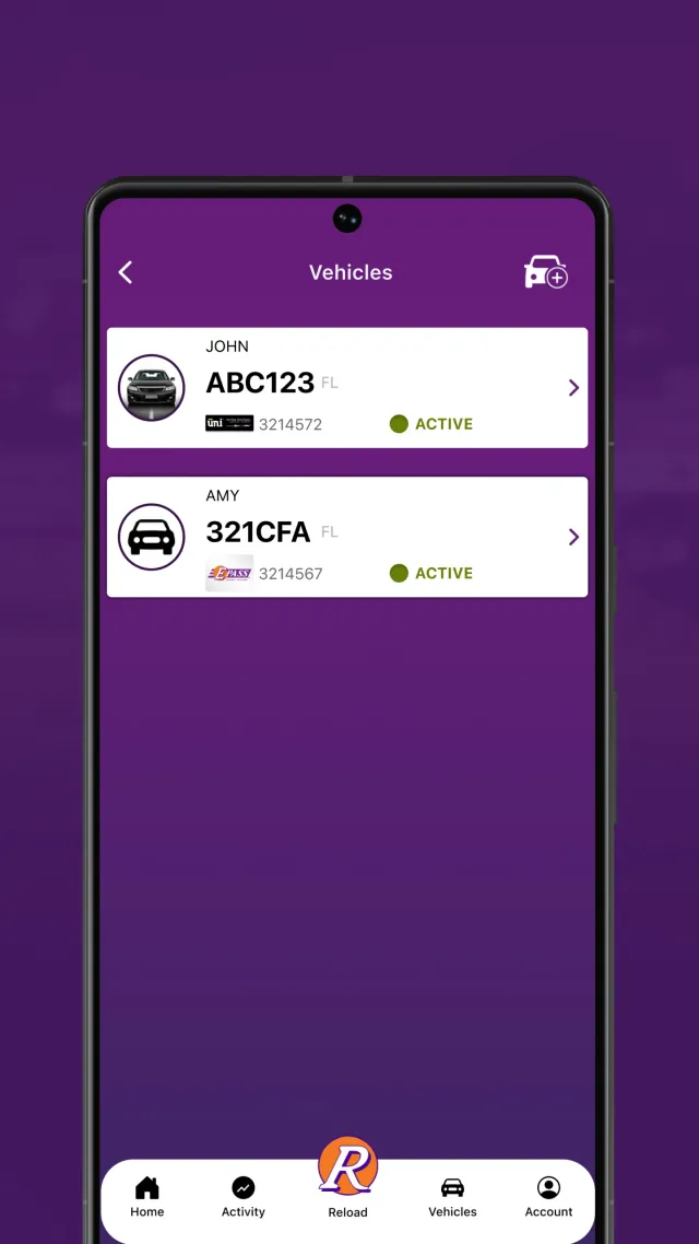 E-PASS Toll App - Screen 5