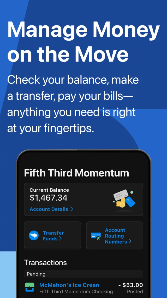 Fifth Third: 53 Mobile Banking - Screen 2