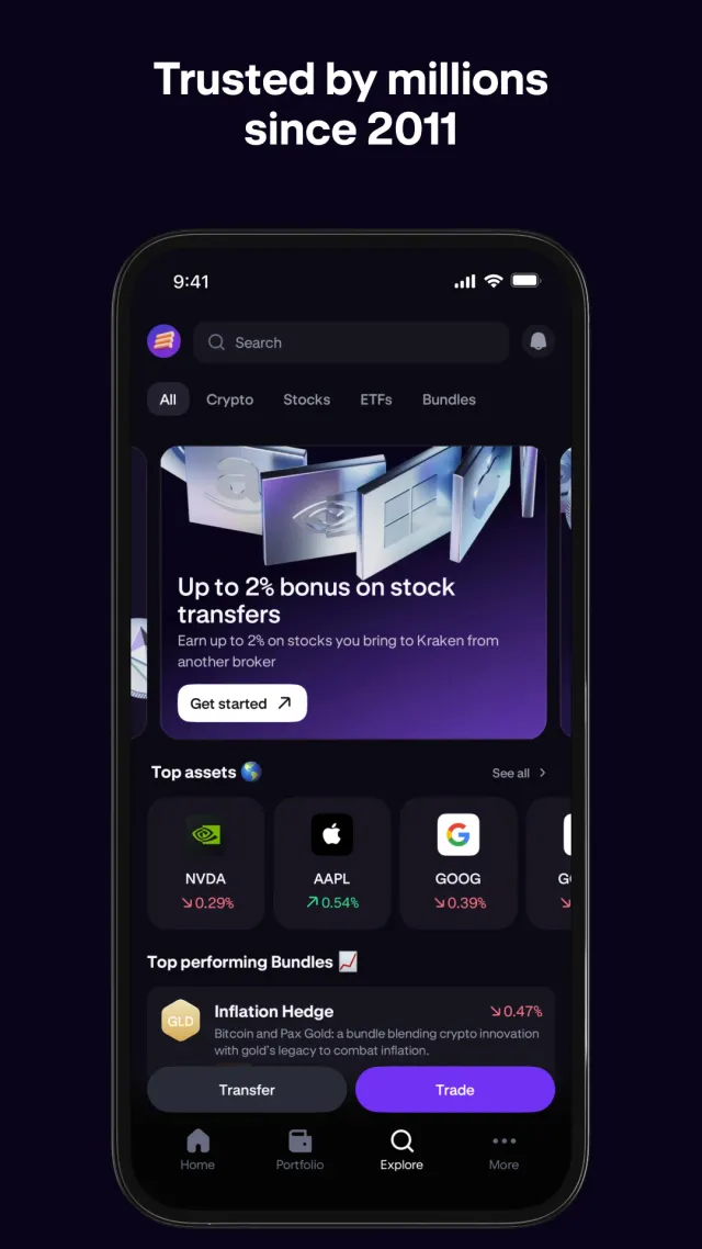 Kraken: Buy Crypto & Stocks - Screen 3