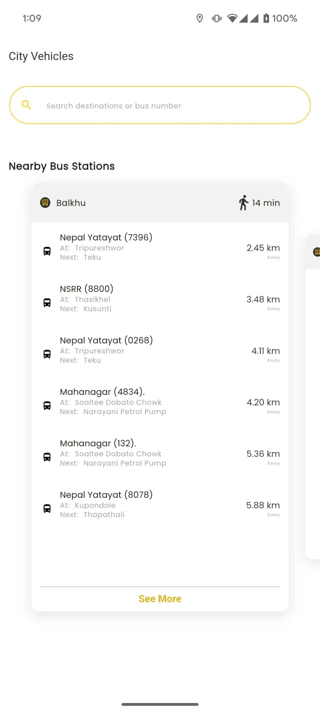 KTM Public Transport - Screen 1