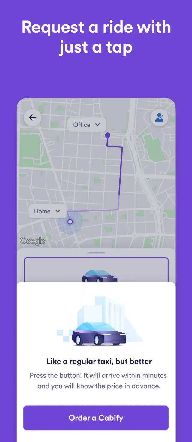 Cabify - Screen 2