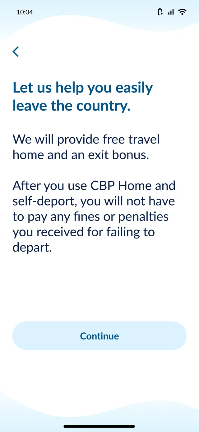 CBP Home - Screen 2