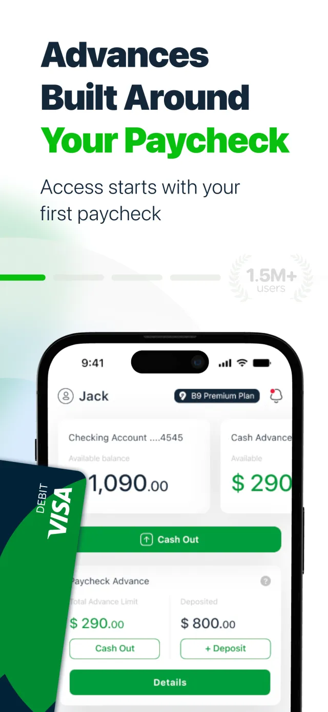 B9: Cash Advance - Screen 1