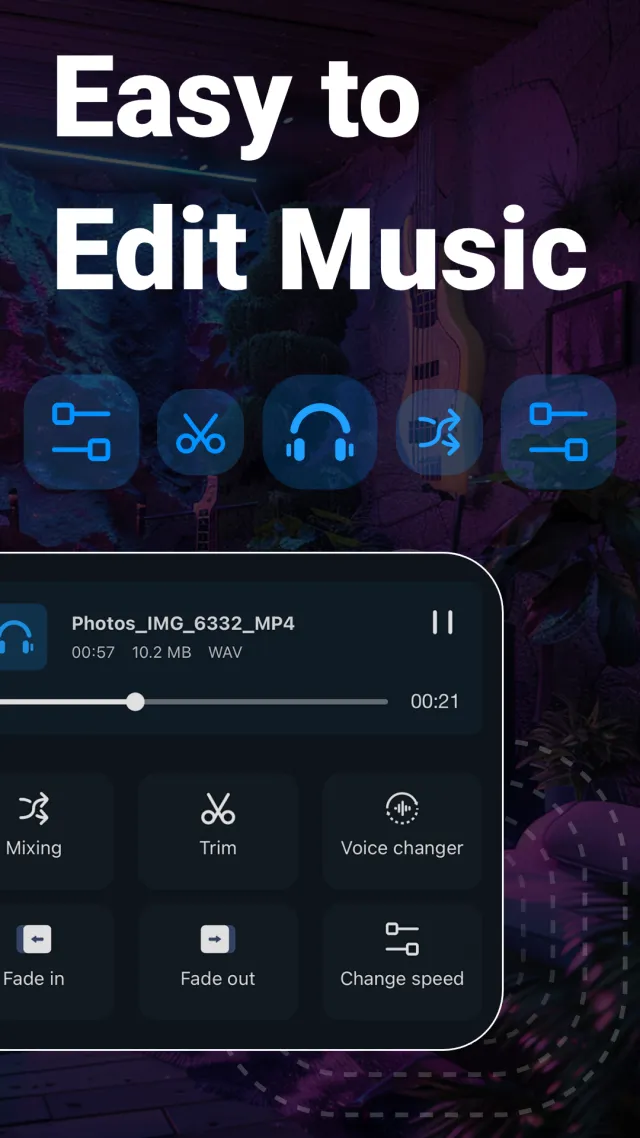 Music Audio Editor, MP3 Cutter - Screen 2