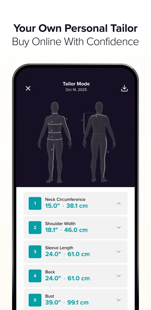 ZOZOFIT: 3D Body Scanner - Screen 8