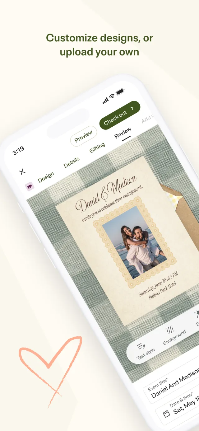 Evite: Email & SMS Invitations - Screen 3