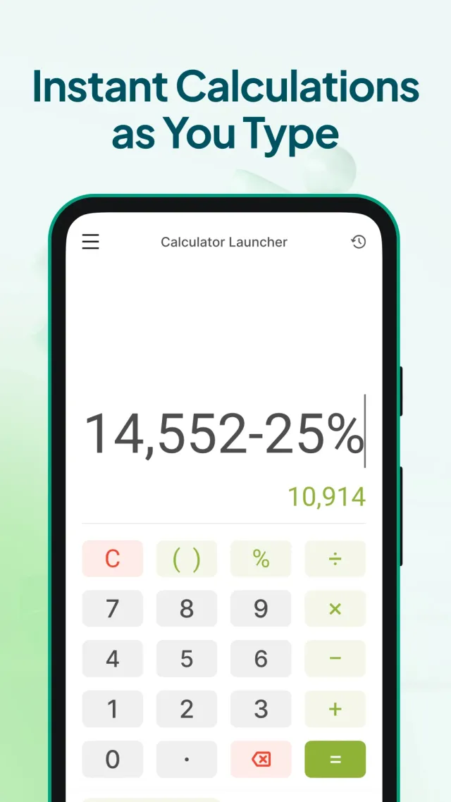 Calculator Launcher - Screen 1