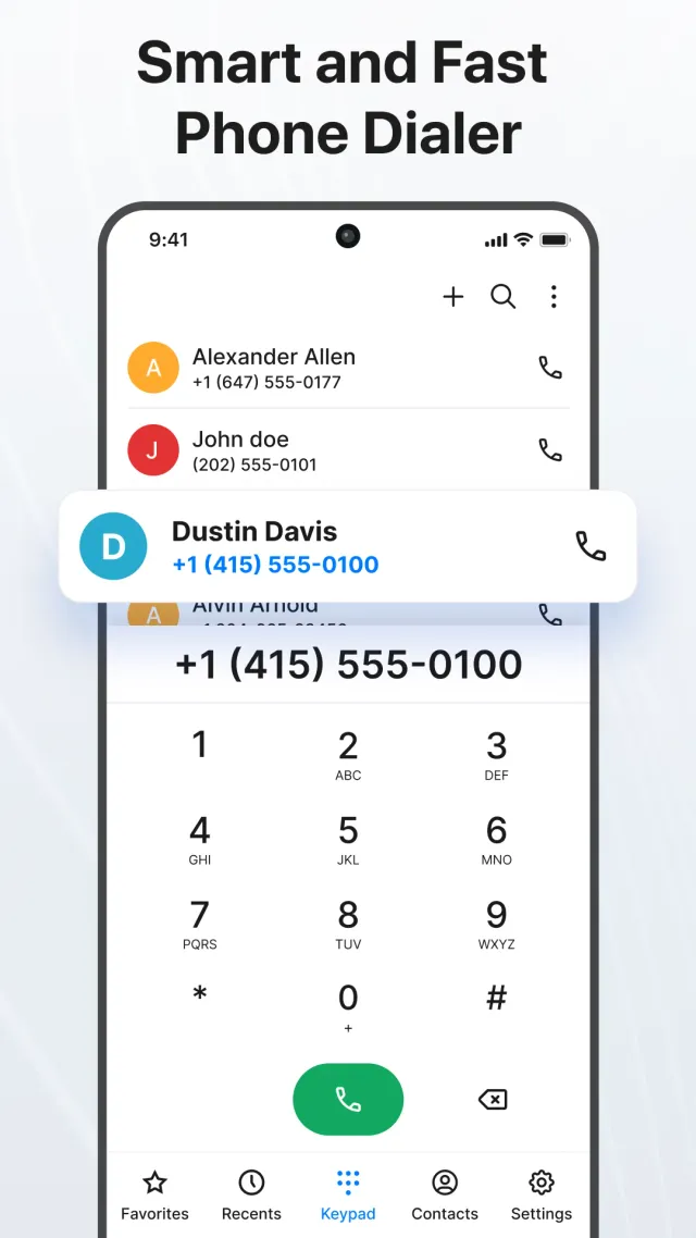 Contacts - Screen 1