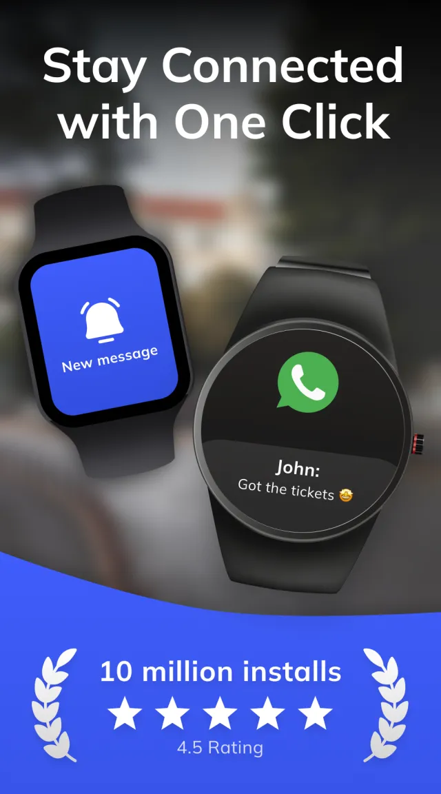 Smart Watch app - BT Notifier - Screen 1