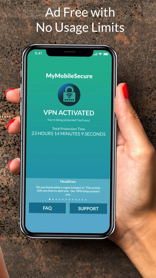 My Mobile Secure VPN - Screen 2