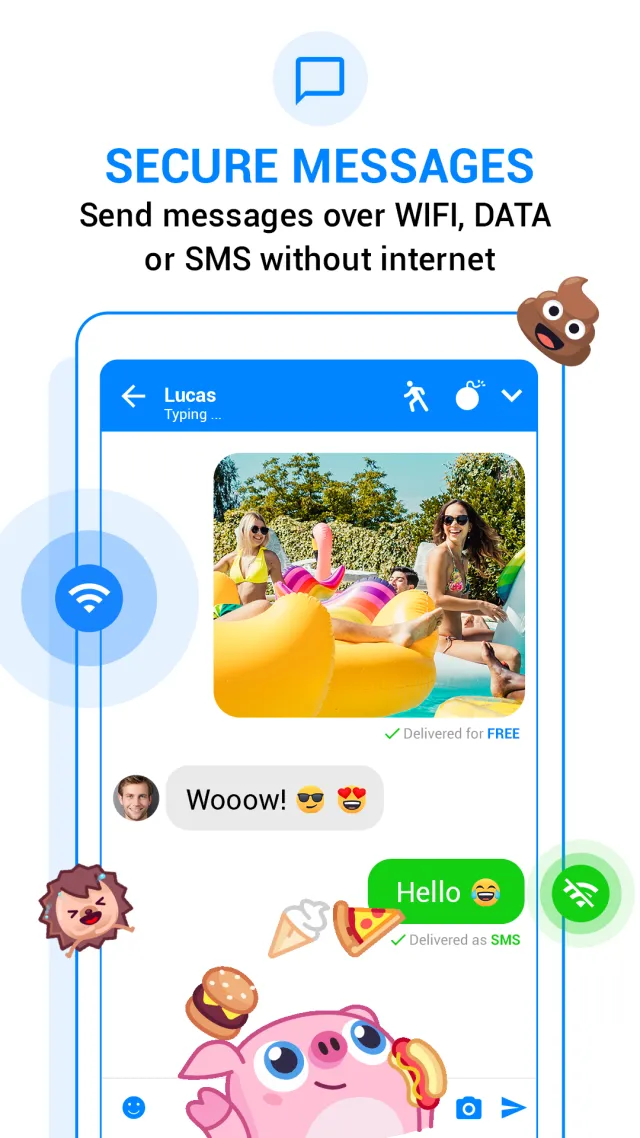 Messenger SMS - Text messages - Screen 1