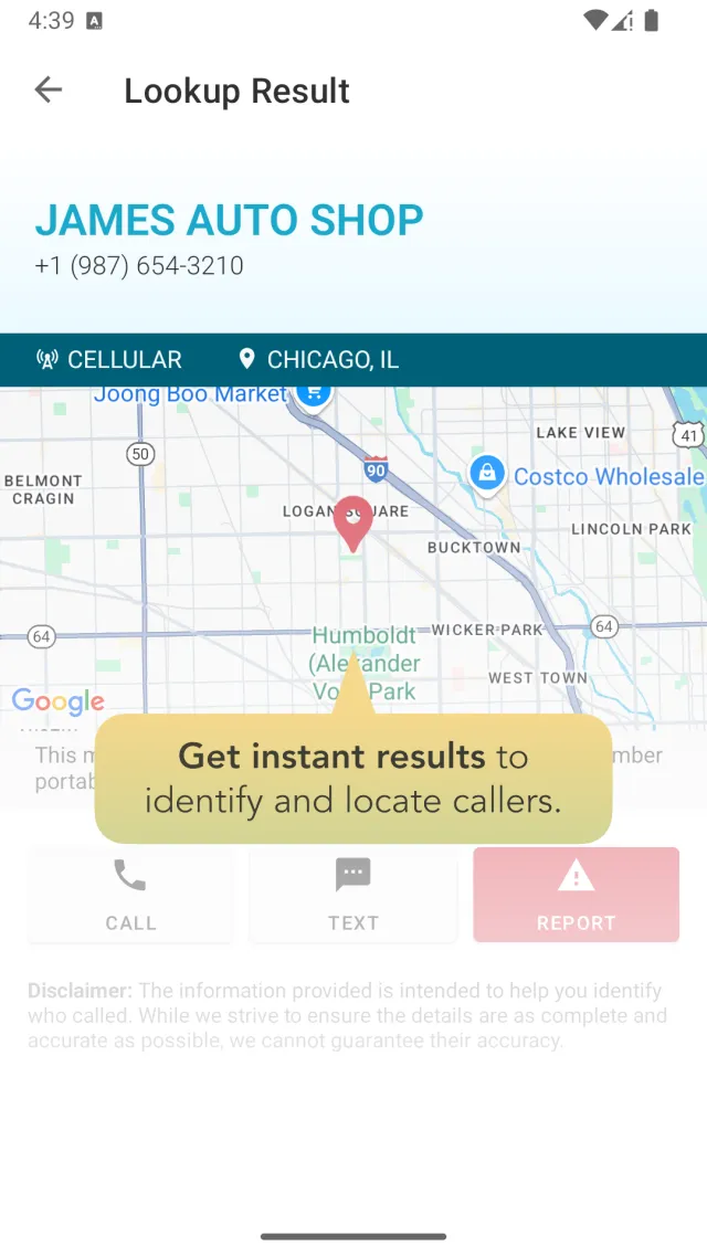 Reverse Phone Lookup - rLookup - Screen 3