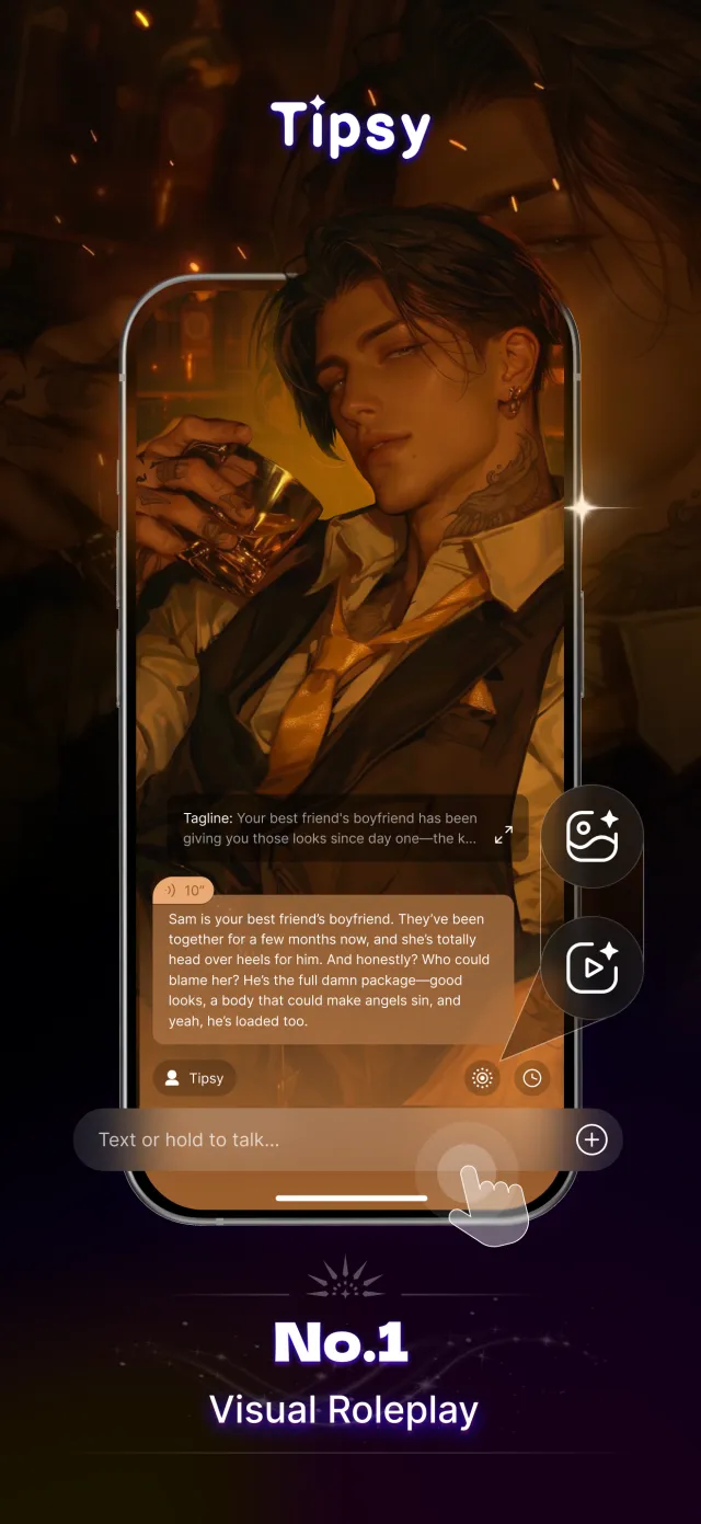 Tipsy Chat: Live Your Story - Screen 1