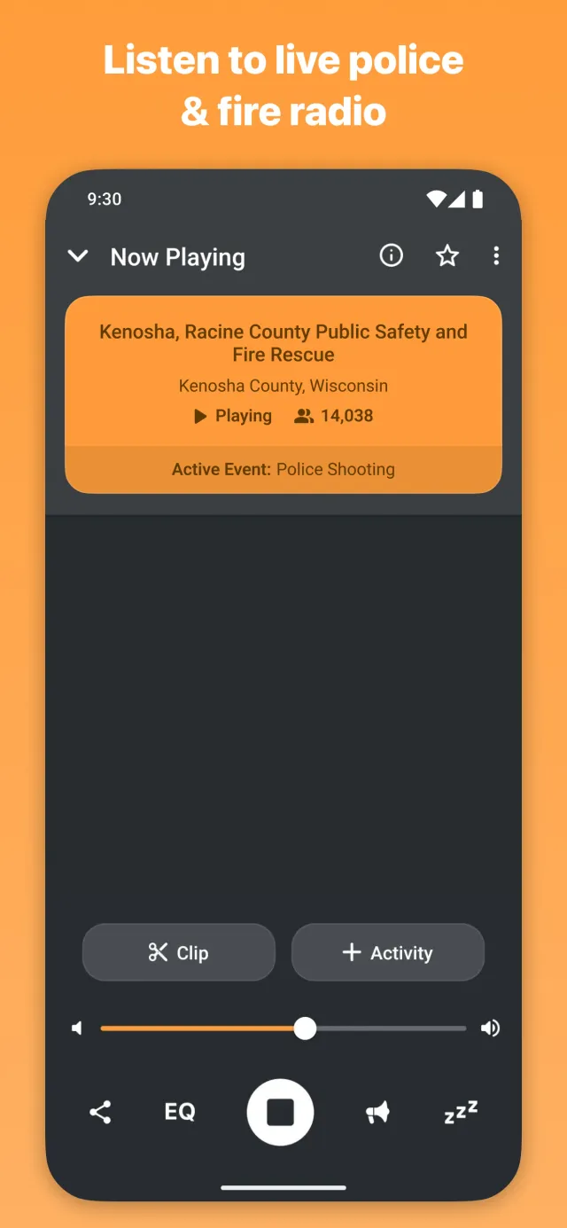 Scanner Radio - Police Scanner - Screen 1