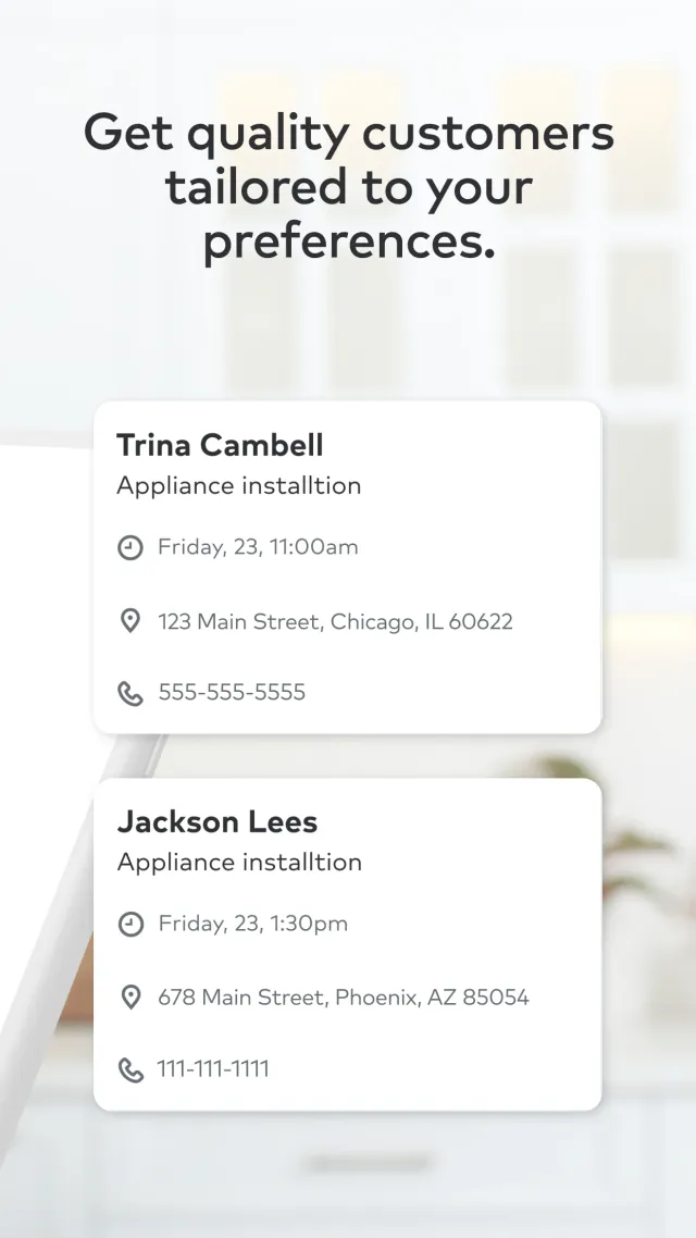 Thumbtack for Professionals - Screen 2