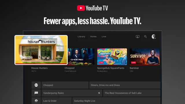 YouTube TV: Live TV & more - Screen 1