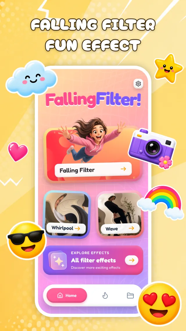 Falling Filter: Fun Effect - Screen 1