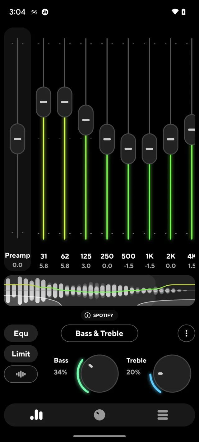 Poweramp Equalizer - Screen 1