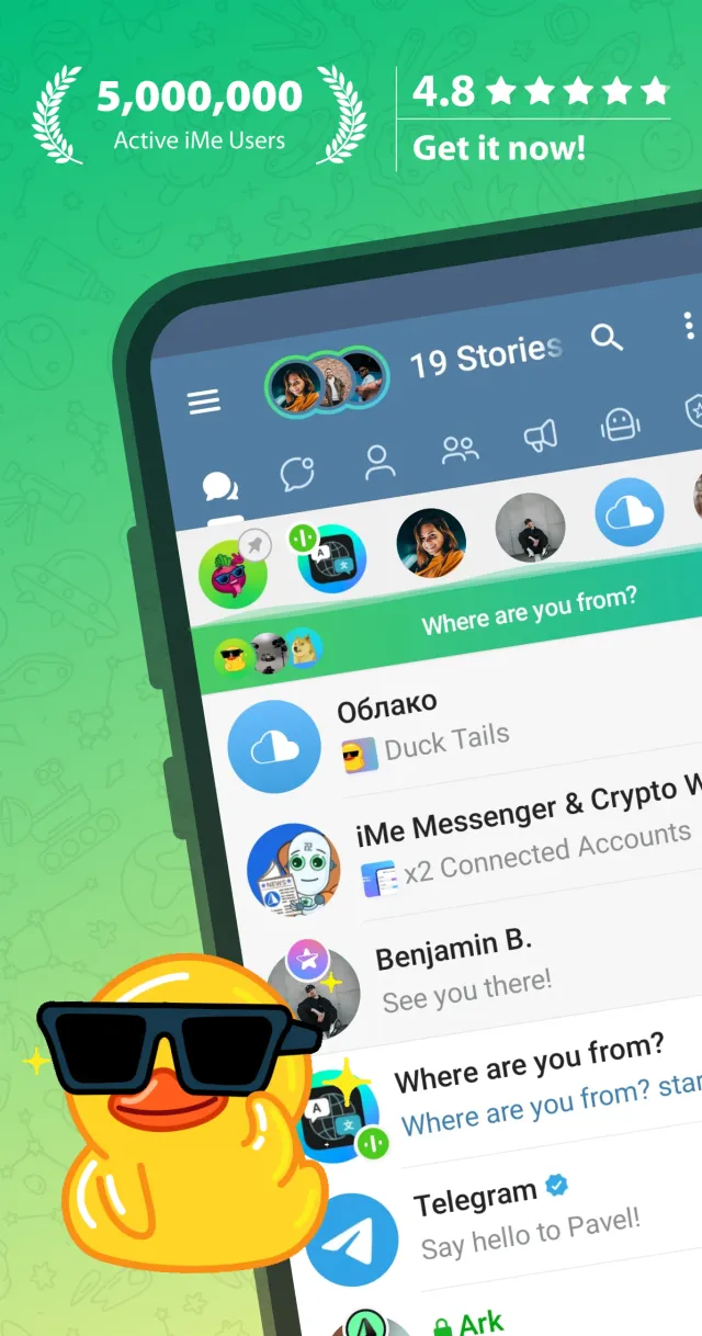 iMe: Telegram AI Messenger - Screen 1