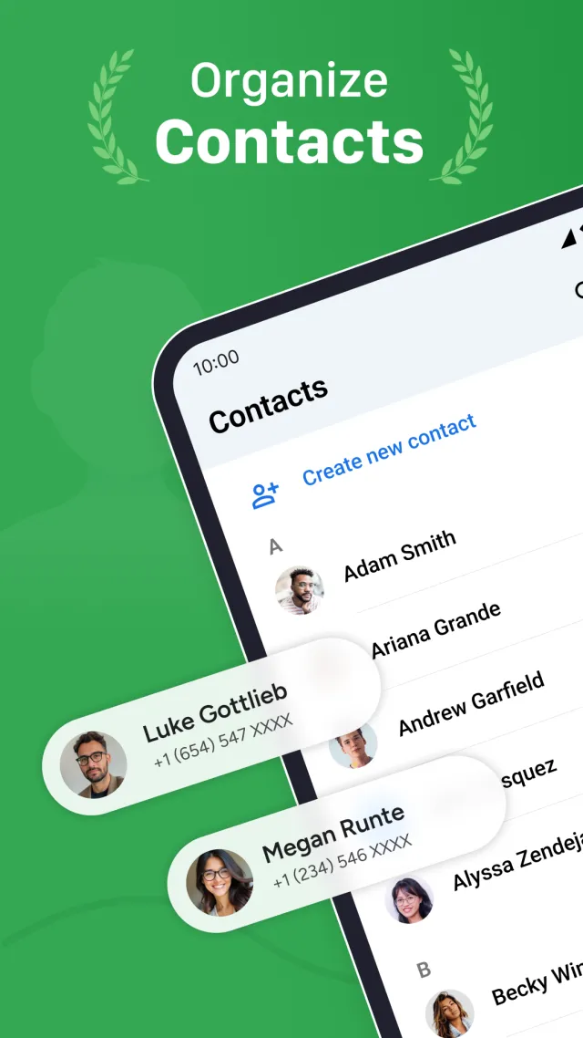 Contacts - Screen 1