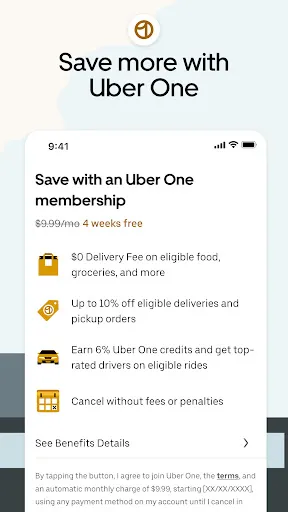 Uber - Request a ride - Screen 7