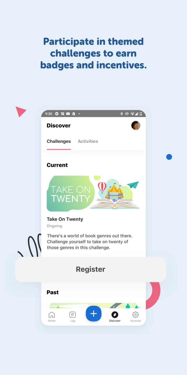 Beanstack Tracker - Screen 1