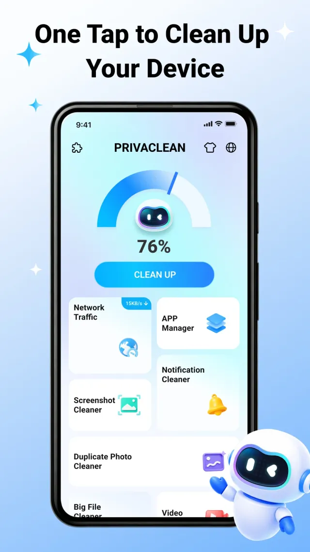 PrivaClean - Phone Cleaner - Screen 1