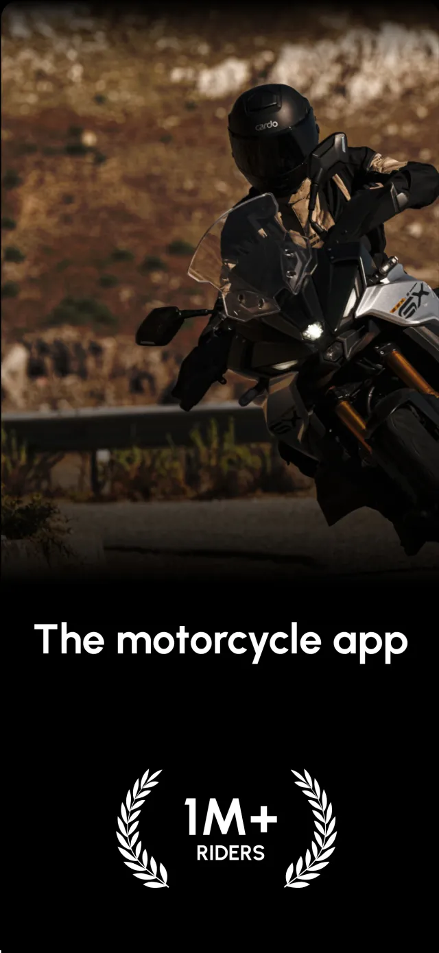 Cardo Ride - Motorcycle App - Screen 1