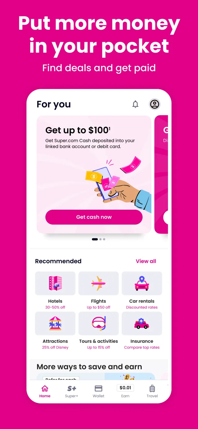 Super.com-Cash Advance, Travel - Screen 4