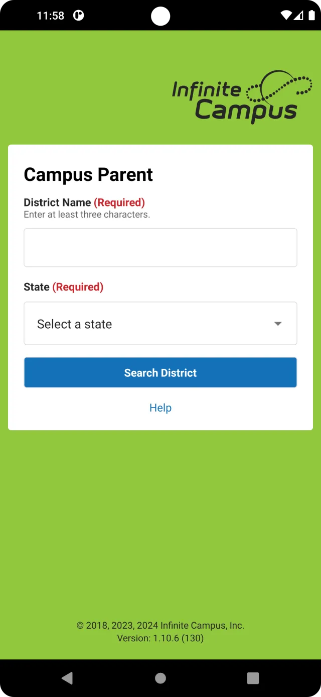 Campus Parent - Screen 1