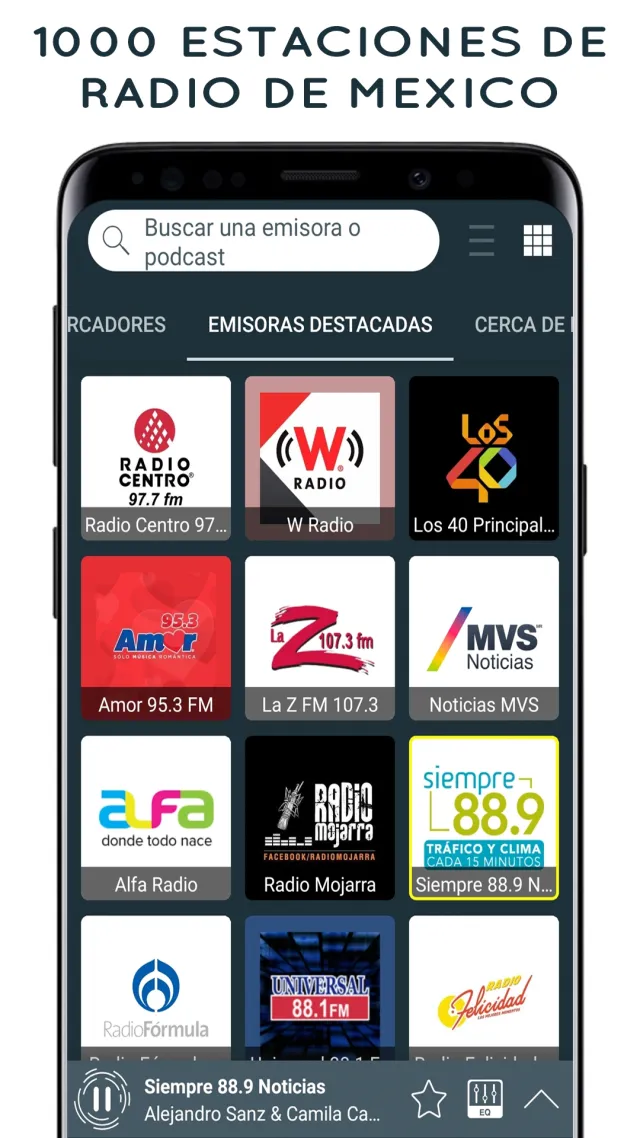 Radio Mexico - online radio - Screen 1