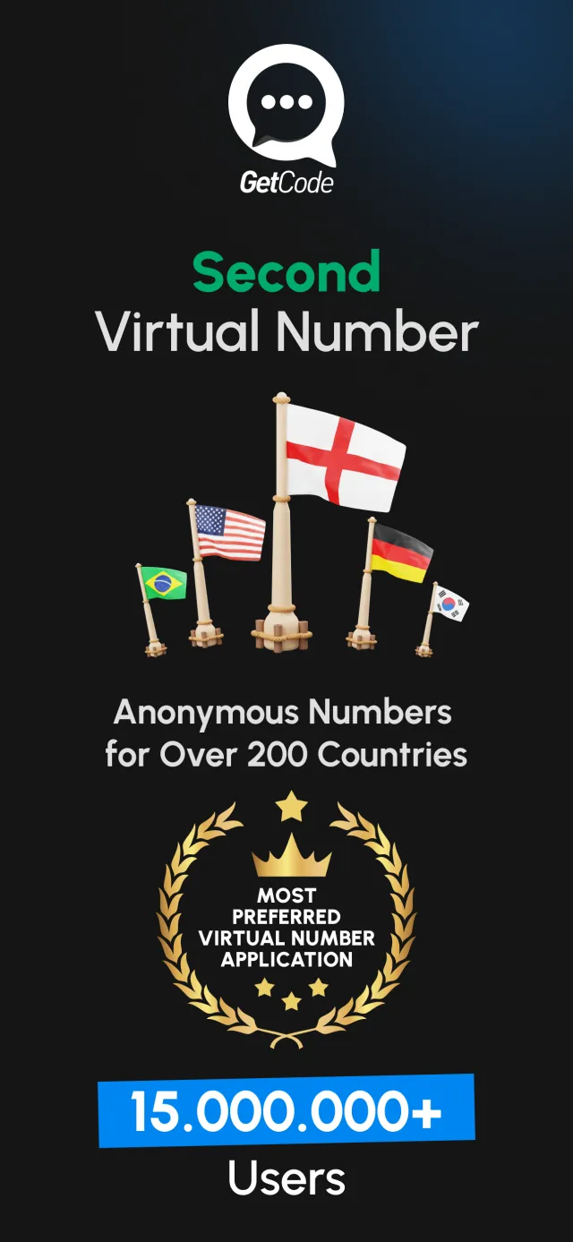 GetCode - Virtual Number SMS - Screen 1