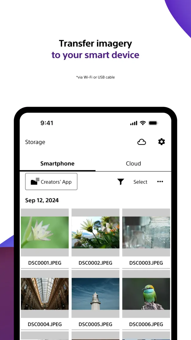 Sony | Creators' App - Screen 4