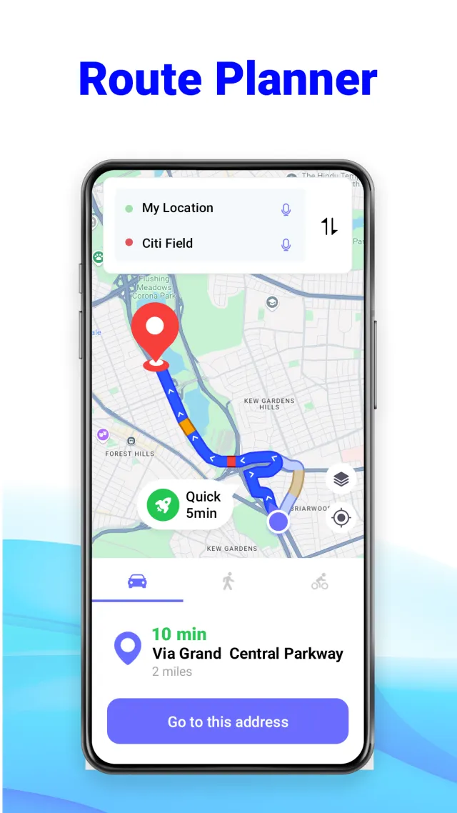 GPS Route Planner: Radar Map - Screen 1